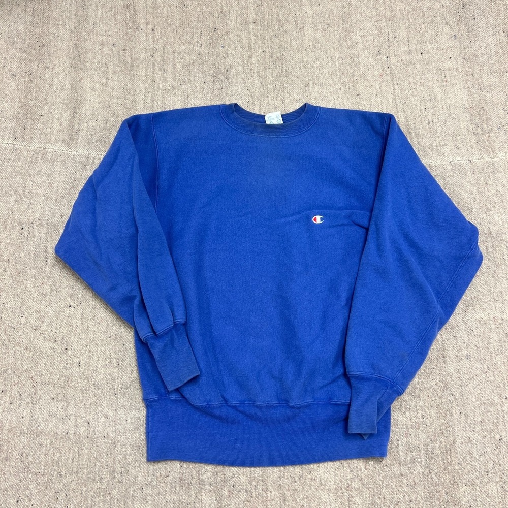 Vintage Champion Reverse Weave Sweatshirt Mens Large Blue 1990s